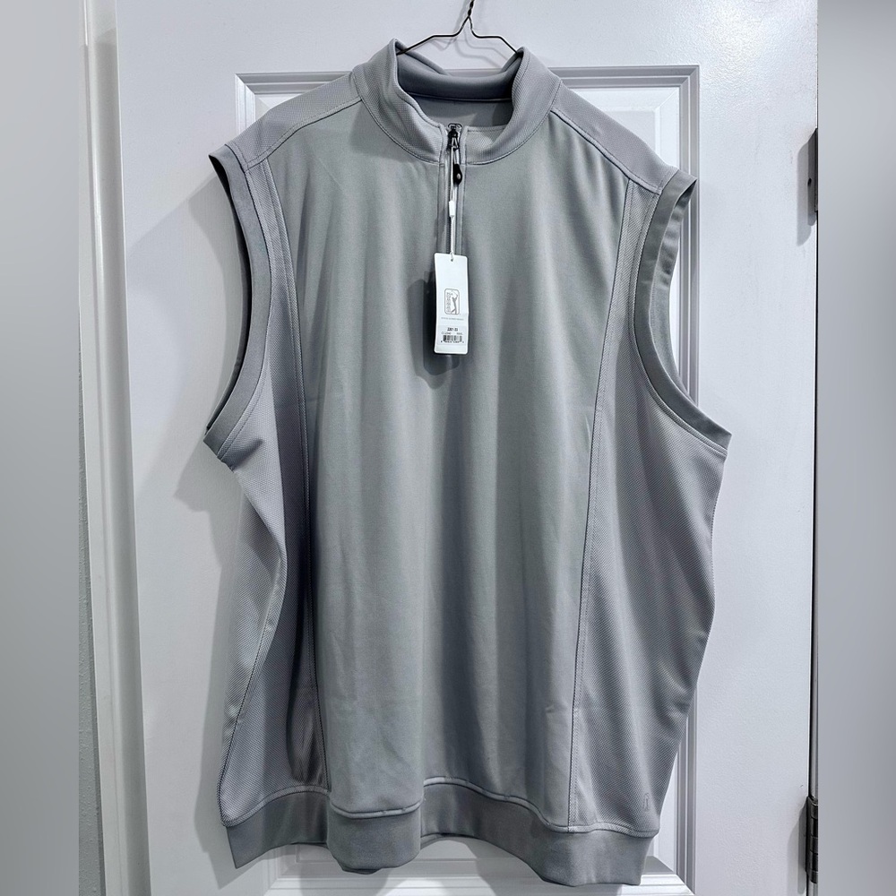 PGA Tour Light Gray Vest 3XL